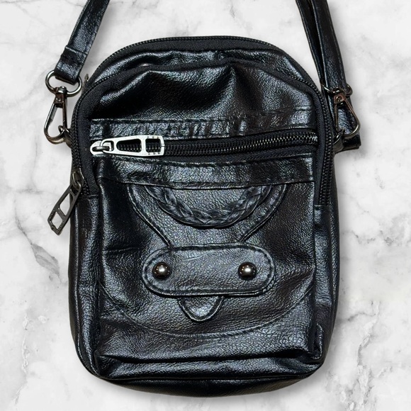 SALE🔥4 for 25🔥🖤Black Small Crossbody Phone Case Shoulder Bag 3 Pouch - Picture 14 of 14